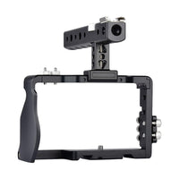 Camera Cage Stabilizer With Handle - Black for For Sony A6000 / A6300 / A6500 / A6400