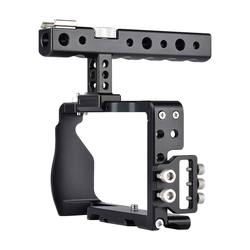 Camera Cage Stabilizer With Handle - Black for For Sony A6000 / A6300 / A6500 / A6400