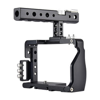 Camera Cage Stabilizer With Handle - Black for For Sony A6000 / A6300 / A6500 / A6400