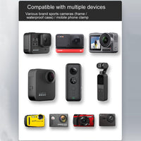 Universal 25mm Motorcycle Rearview Mirror Mount for Gopro Hero12 with Ball Head