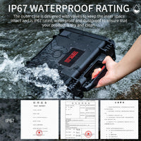 Waterproof Dual-layer Storage Box for Insta360 X4 Startrc - Black