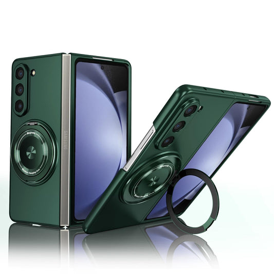 For Samsung Galaxy Z Fold4 5G Shockproof 360 Degree Rotating Case - Green