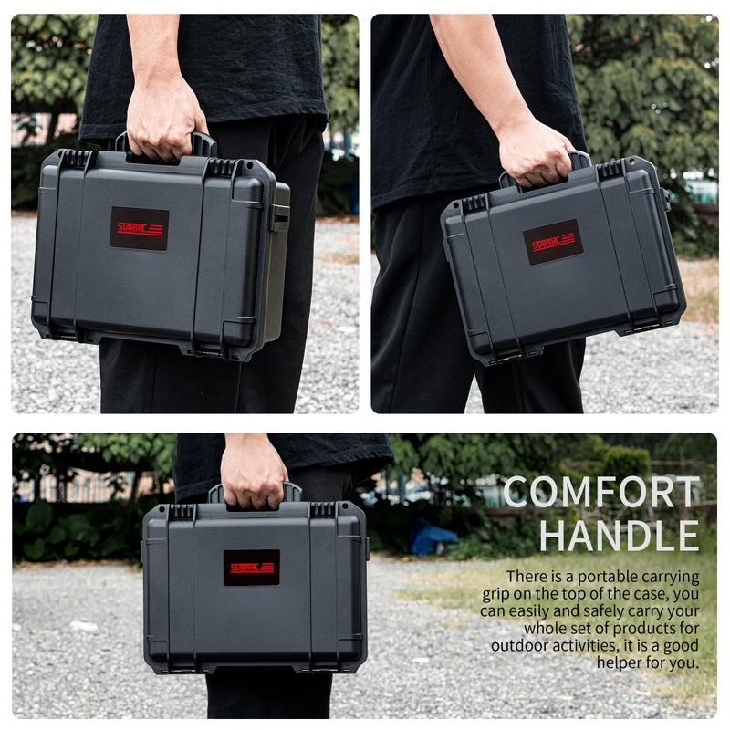 Waterproof Dual-layer Storage Box for Insta360 X4 Startrc - Black