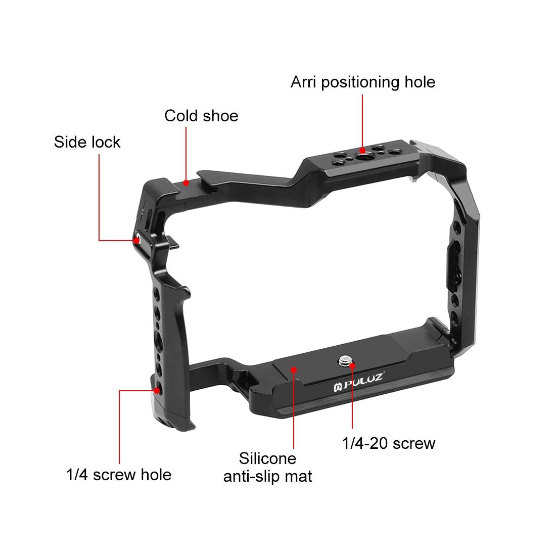 Panasonic Lumix S5 Ii Metal Camera Cage Stabilizer - Black