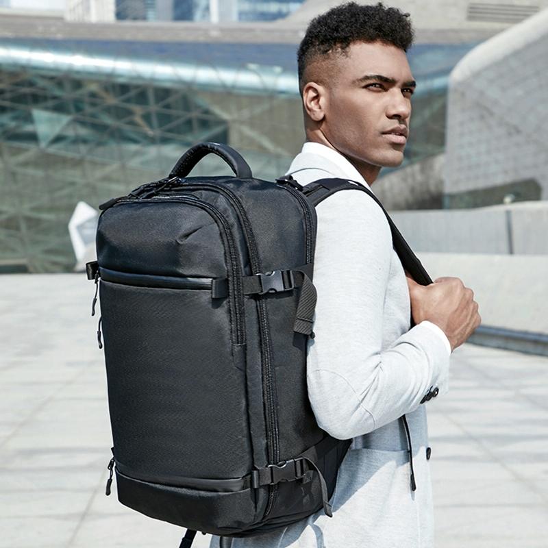 20 Inch Waterproof Usb Shoulder Backpack - Black