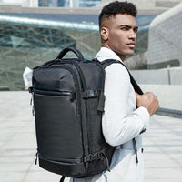 20 Inch Waterproof Usb Shoulder Backpack - Black