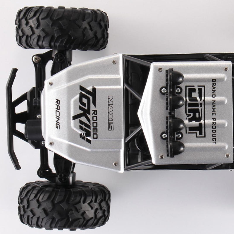 37cm Remote Control Bigfoot Climbing Car - 1 12 Alloy 4wd Cross-country Toy - Black