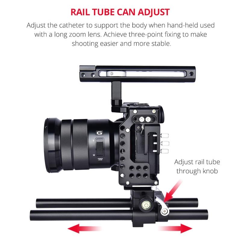 Sony A7 Camera Cage Stabilizer For Video - Black