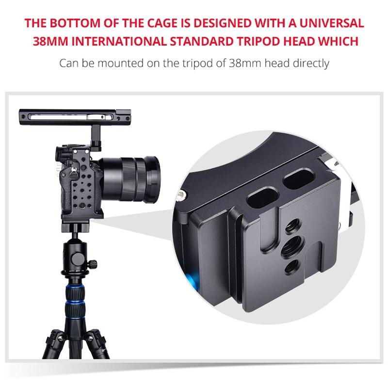 Sony A7 Camera Cage Stabilizer For Video - Black