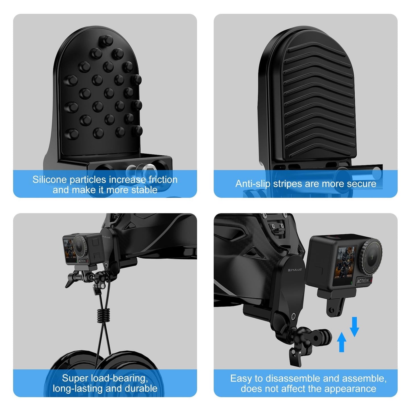 Universal Motorcycle Action Camera Mount for Gopro and Others