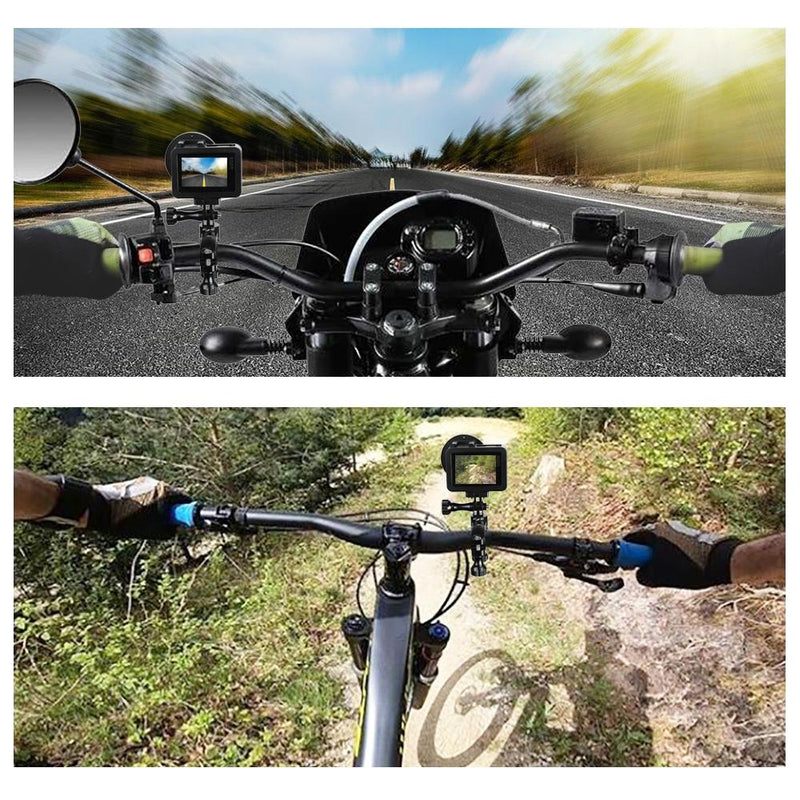 Universal Bike Handlebar Mount for Gopro Hero12 - 360 Degree Rotation