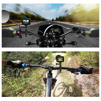 Universal Bike Handlebar Mount For Gopro Hero12 - 360 Degree Rotation