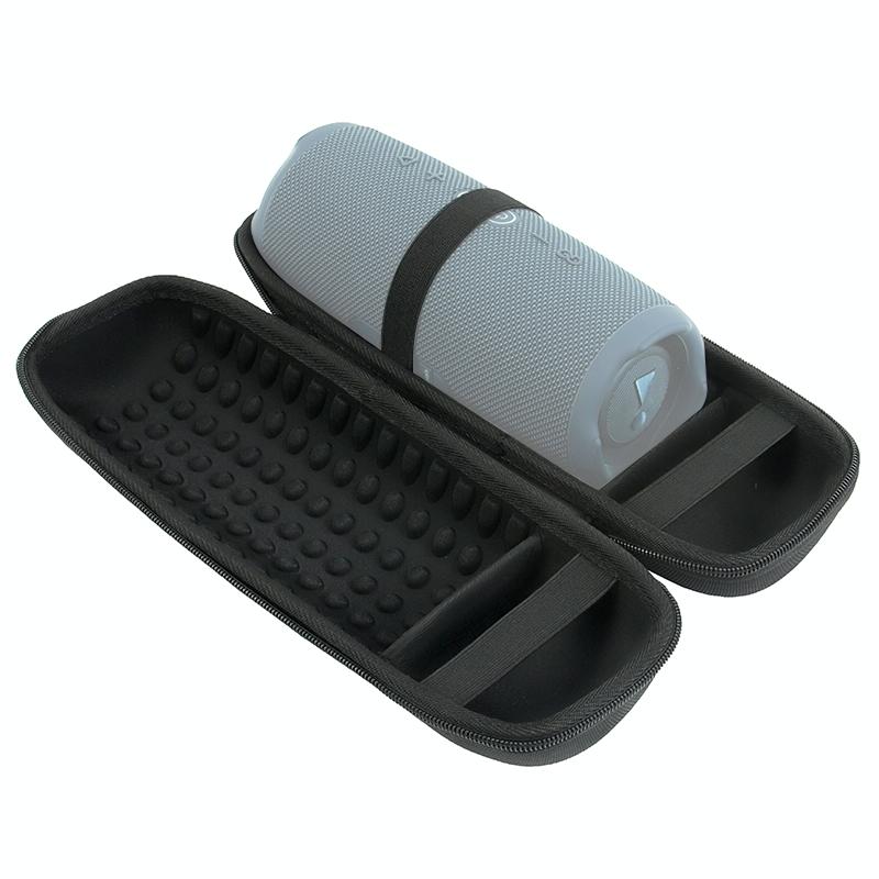 Protective Cover for Jbl Charge 5 Speaker with Strap & Carabiner - Black