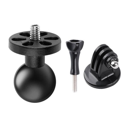 25mm Ball Head Motorcycle Mount for Gopro with Tripod Adapter