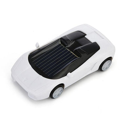 3-piece Solar Mini Car Racer Toy for Kids - Powered by the Sun - White