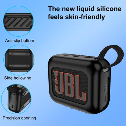 Silicone Protective Case for Jbl Go 4 Bluetooth Speaker - White