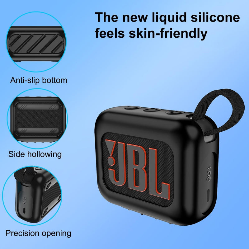 Silicone Protective Case for Jbl Go 4 Bluetooth Speaker - White