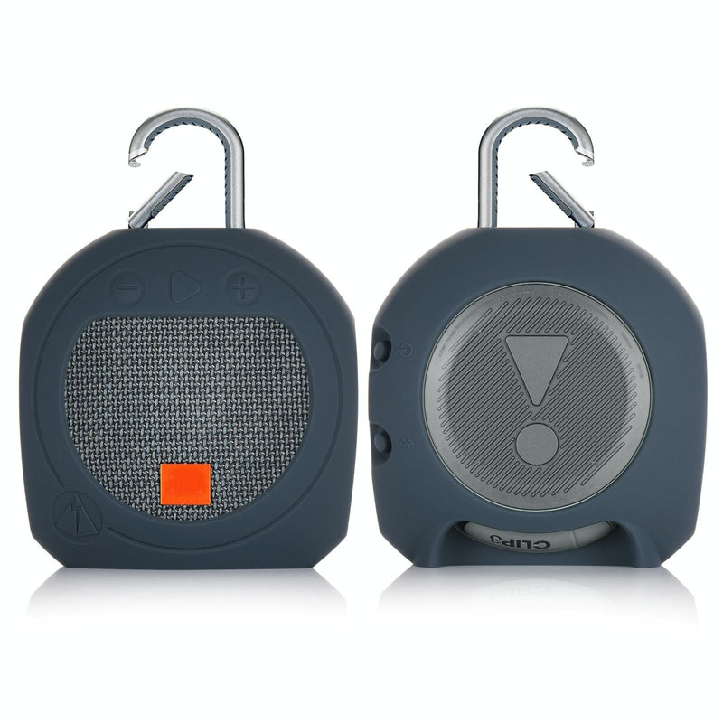 Protective Cover for Jbl Clip 3 Bluetooth Speaker - Anti-fall Silicone Storage - Medium Gray