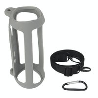 Silicone Protective Case for Jbl Flip6 Bluetooth Speaker - Silver Gray