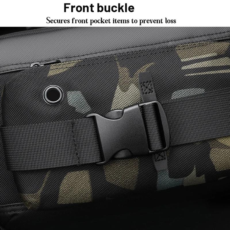 Functional Men Chest Bag Versatile Messenger Bag For Everyday Use - Camouflage