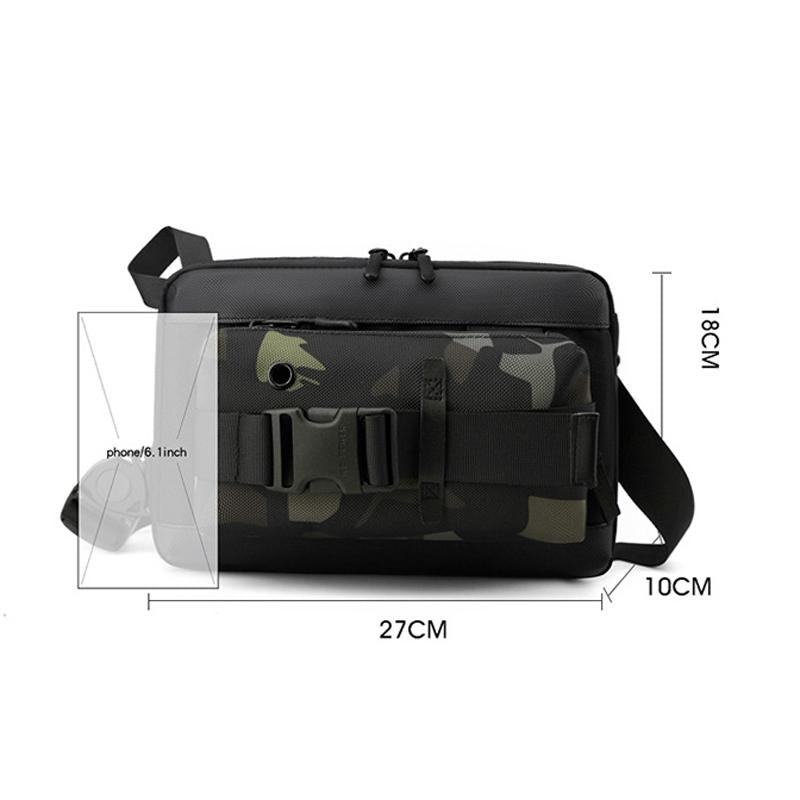 Functional Men Chest Bag Versatile Messenger Bag For Everyday Use - Camouflage