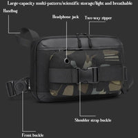 Functional Men Chest Bag Versatile Messenger Bag For Everyday Use - Camouflage