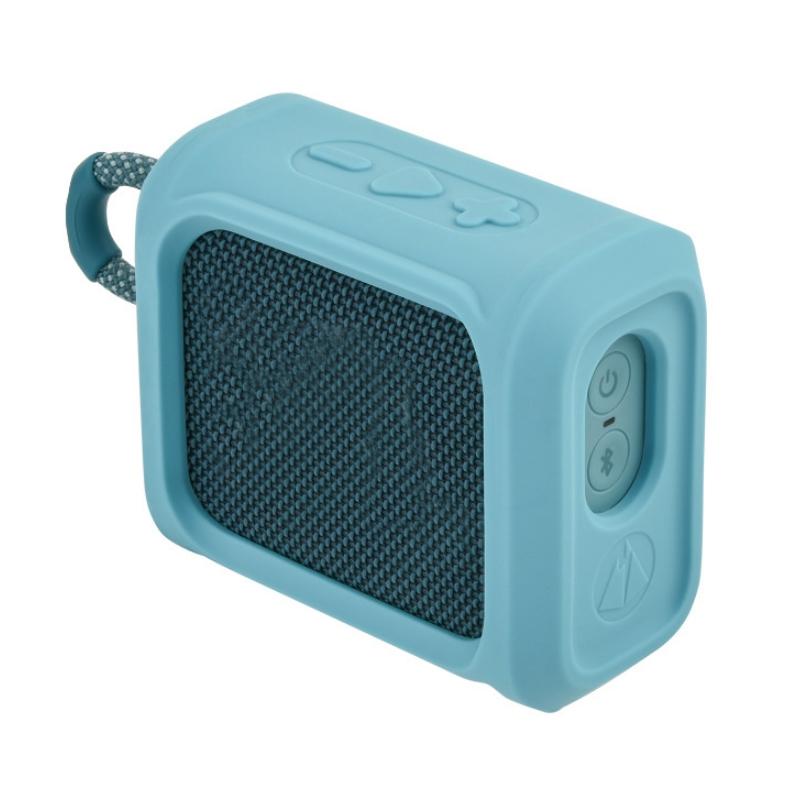 Portable Silicone Speaker Cover with Strap for Jbl Go3 - Pink Blue