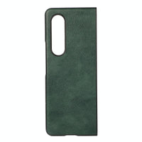For Samsung Galaxy Z Fold4 5G Two Tone Litchi Pu Case - Slim & Stylish - Green