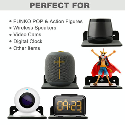 Wall-mounted Bluetooth Speaker Bracket with Phone Charging - Transparent