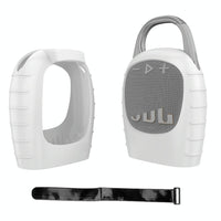 Shockproof Silicone Case for Jbl Clip 5 Bluetooth Speaker - White
