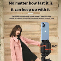 Smart Desktop Ptz with 360 Degree Rotation and Automatic Tracking - Black + White