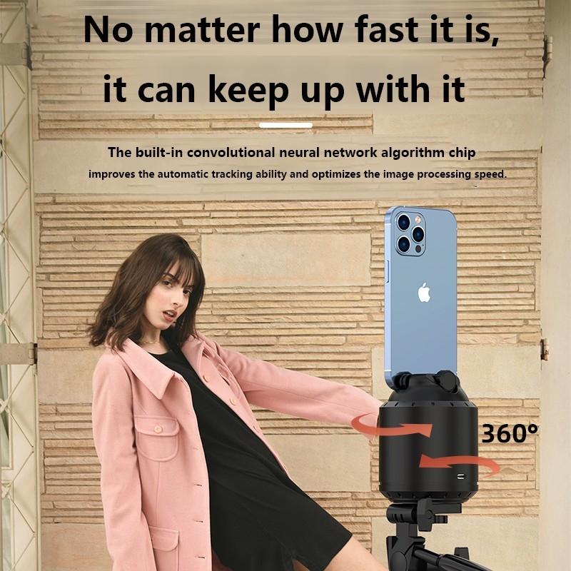 Smart Desktop Ptz with 360 Degree Rotation and Automatic Tracking - Black + White