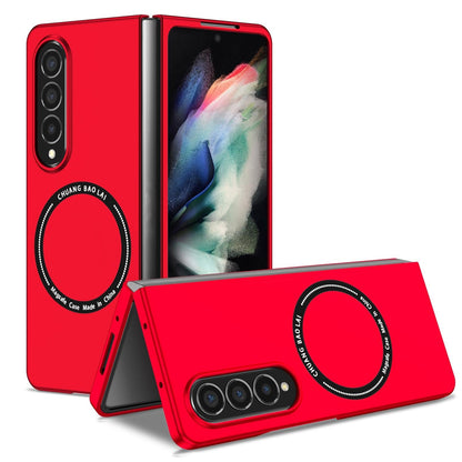 For Samsung Galaxy Z Fold4 5G Secure & Portable Magnetic Folding Case - Red