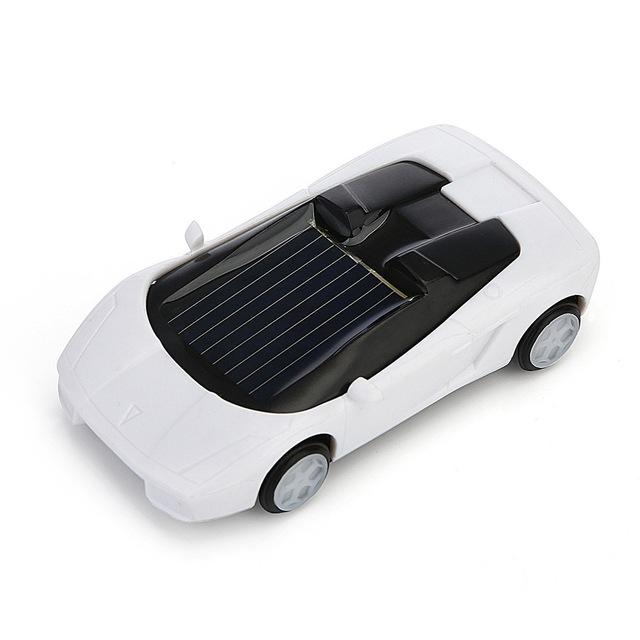 3-piece Solar Mini Car Racer Toy for Kids - Powered by the Sun - Yellow
