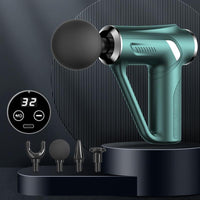 Electric Triangular Fascia Massage Gun - Green Lcd