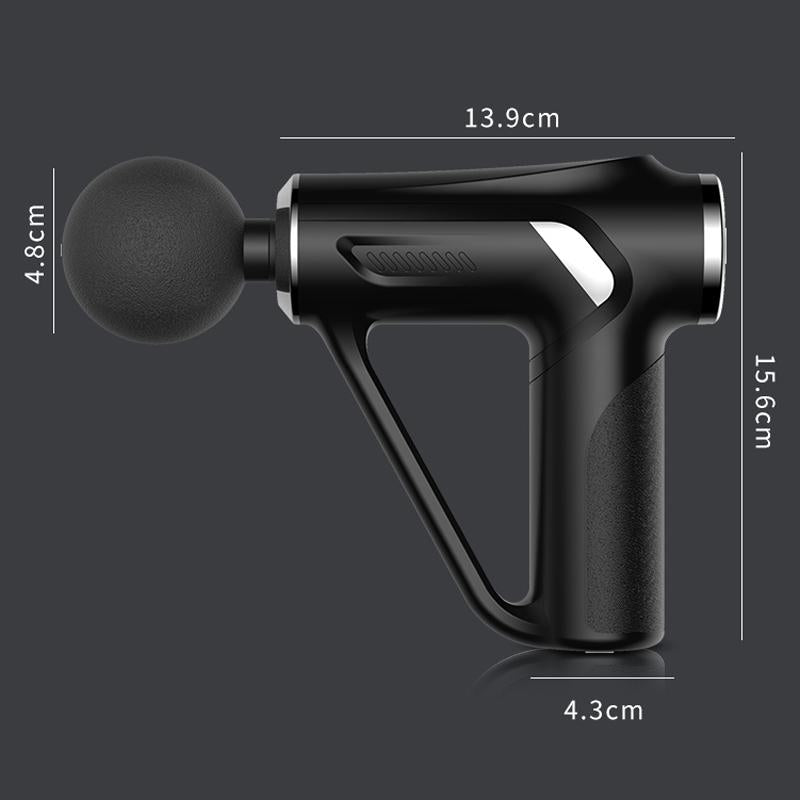 Electric Triangular Fascia Massage Gun - Green Lcd