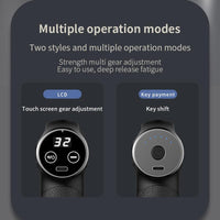 Electric Triangular Fascia Massage Gun - Green Lcd