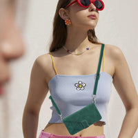 For Samsung Galaxy z Fold4 5G Embossed Leather Flip Crossbody Phone Case - 3d Design - Black