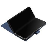 For Samsung Galaxy z Fold4 5G Embossed Leather Flip Crossbody Phone Case - 3d Design - Black