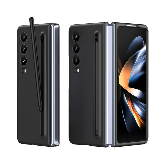 For Samsung Galaxy Z Fold4 5G Enhanced Shockproof Phone Case - Pen Design - Dark Grey