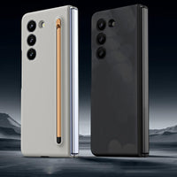 For Samsung Galaxy Z Fold4 5G Enhanced Shockproof Phone Case - Pen Design - Dark Grey