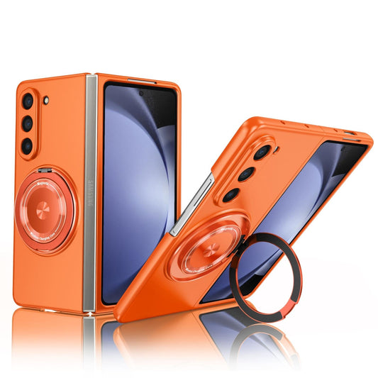 For Samsung Galaxy Z Fold4 5G Shockproof 360 Degree Rotating Case - Orange