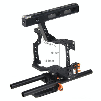 Video Camera Cage Stabilizer For Panasonic Lumix Dmc-Gh4 / Sony A7 Series - Orange