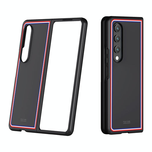 For Samsung Galaxy Z Fold4 5G Frosted Skin Case - Slim & Stylish - Checkered Black