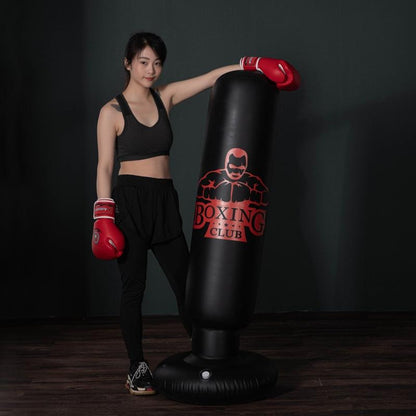 Adult Inflatable Vertical Boxing Column - 1.6M Non-Tumbler Sandbag - Boxer