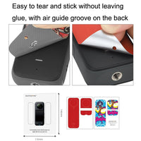 Protective Film Stickers for Dji Insta360 X3 Panoramic Camera - Bulls + Brushed Red