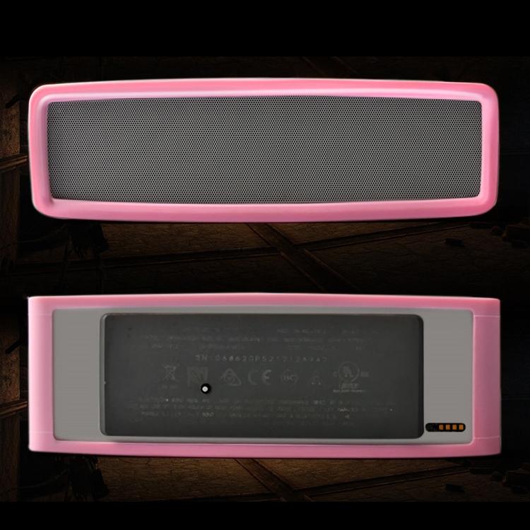 Shockproof Soft Silicone Case for Bose Soundlink Mini 1 / 2 Bluetooth Speaker - Pink