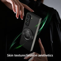 For Samsung Galaxy Z Fold4 5G Shockproof 360 Degree Rotating Case - Purple