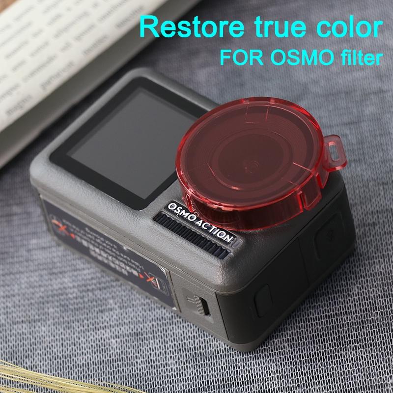 Round Lens Filter for Dji Action Camera - Pink