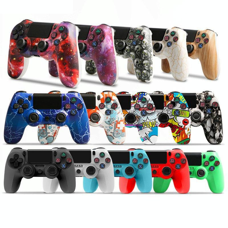 Wireless Bluetooth Game Controller for Ps4 with Dual Vibration and Light Strip - Letter